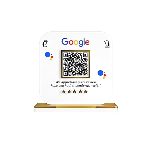 Clear A6 acrylic T-standee for a printed UPI QR card